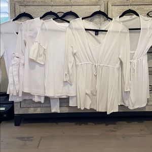 White tops bundle of 5